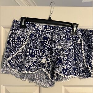 Lilly for Target Blue and White Shorts